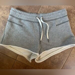Lululemon grey terry sweat shorts size 2 XS casual leisure wear workout athletic
